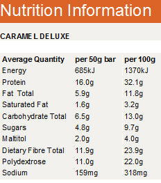 Horleys Carb Less Crunch Bars - Caramel Deluxe (12 x 50g Pack) (Box of 12)