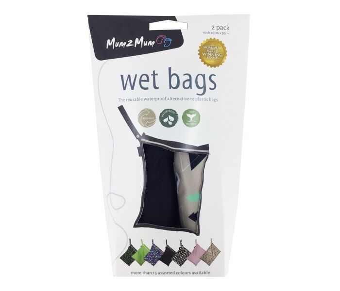 Mum 2 Mum: Wet Bag - Foxes/Black (2 Pack)