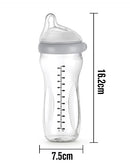 Haakaa: Generation 3 Glass Baby Bottle - Grey (300ml)