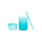 Bumkins: Silicone Straw Cup with Lid - Blue