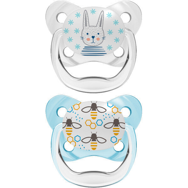 Dr Brown's: PreVent Contoured Pacifier Stage 1 - Blue 2 Pack (0-6 Months)