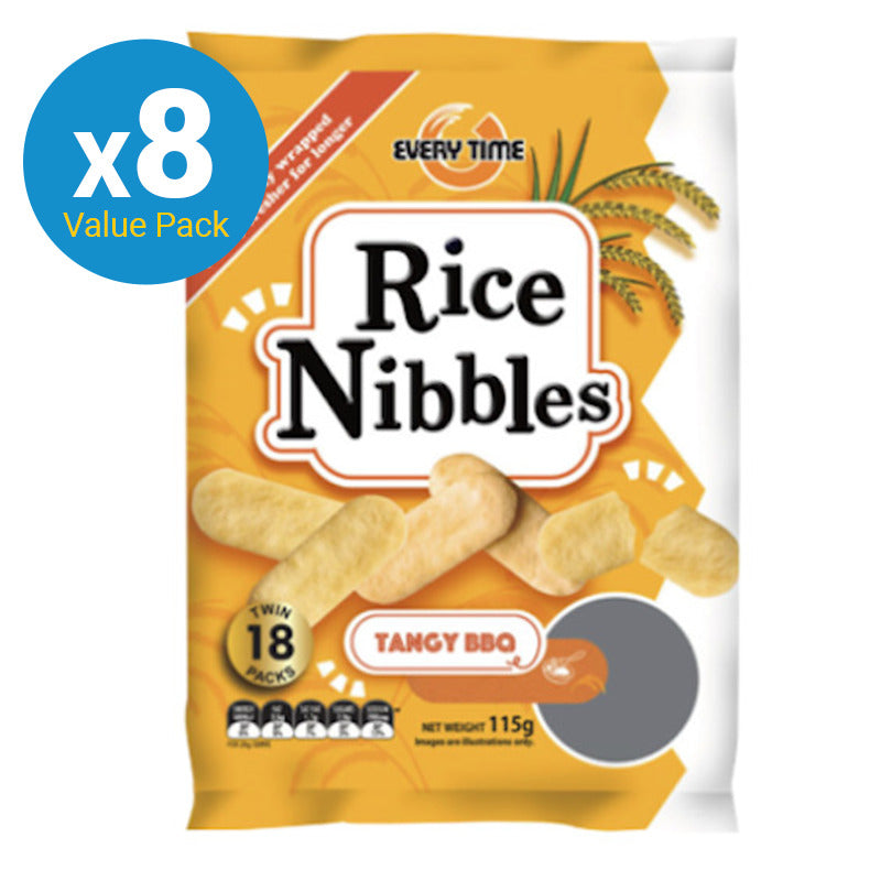 Rice Nibbles - Tangy BBQ Flavour (8 pack)