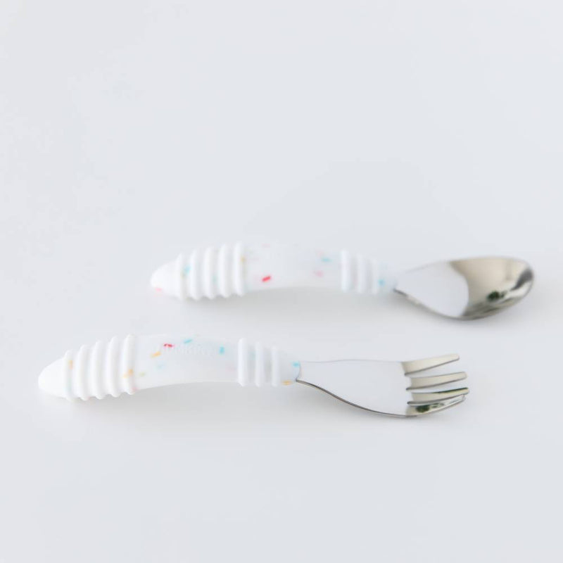 Bumkins: Spoon and Fork - Vanilla Sprinkle