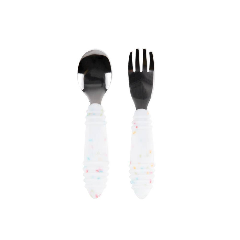 Bumkins: Spoon and Fork - Vanilla Sprinkle