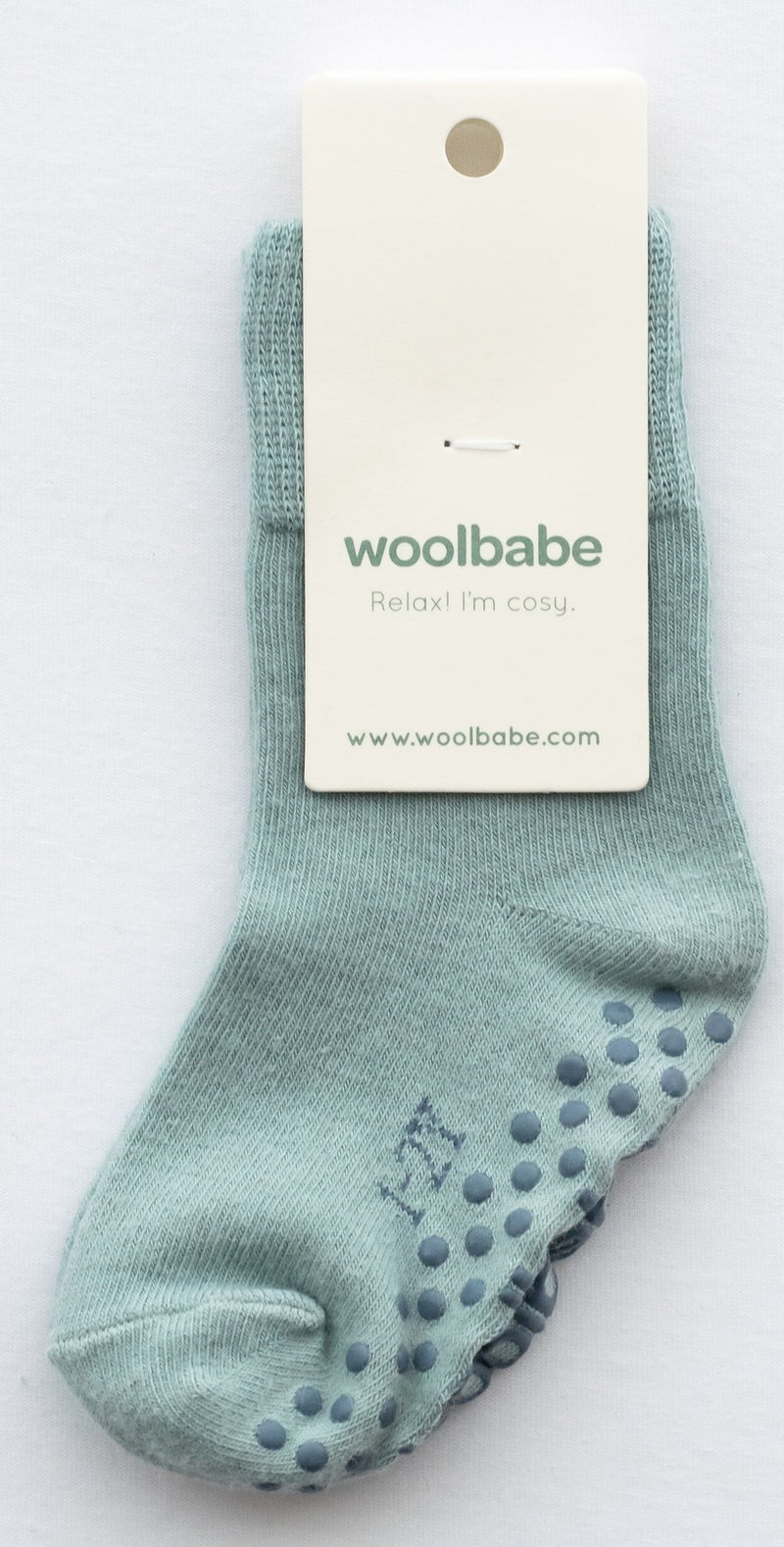 Woolbabe: Merino & Organic Cotton Sleepy Socks - Tide (1-2 Years)
