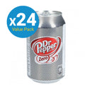Dr Pepper Zero Cans - 330ml (24 Pack) (Pack of 24)