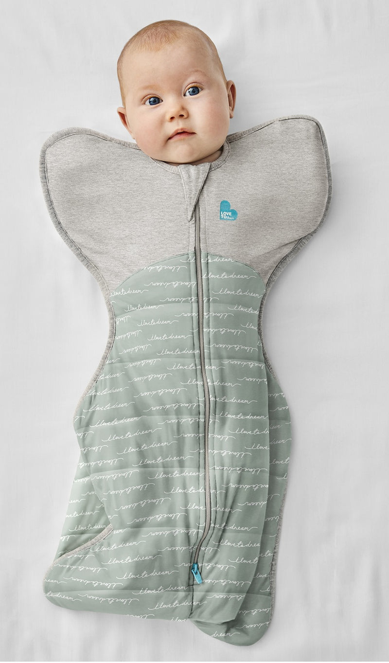 Love to Dream: Swaddle Up Cool 2.5 TOG - Dreamer Olive (Newborn) (Suitable for 2.2-3.8kg)