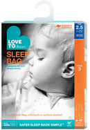 Love to Dream: Sleep Bag Cool 2.5 TOG - Daydream Grey (6-18 Months)