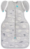 Love to Dream: Swaddle Up Transition Bag Cold 3.5 TOG - South Pole Grey (Large) (Suitable for 8.5-11kg)