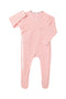 Bonds: Long Sleeve Newbies Rib Zippy - Pink Stripes (Size 00000)