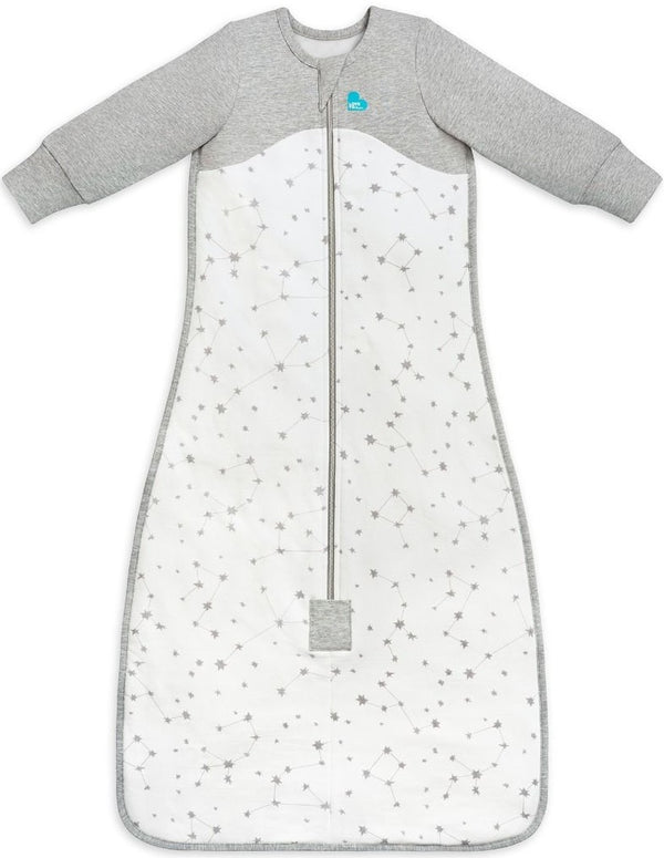 Love to Dream: Sleep Bag Organic Long Sleeve 1.0 TOG - Stellar White (Small) (6-18 Months)
