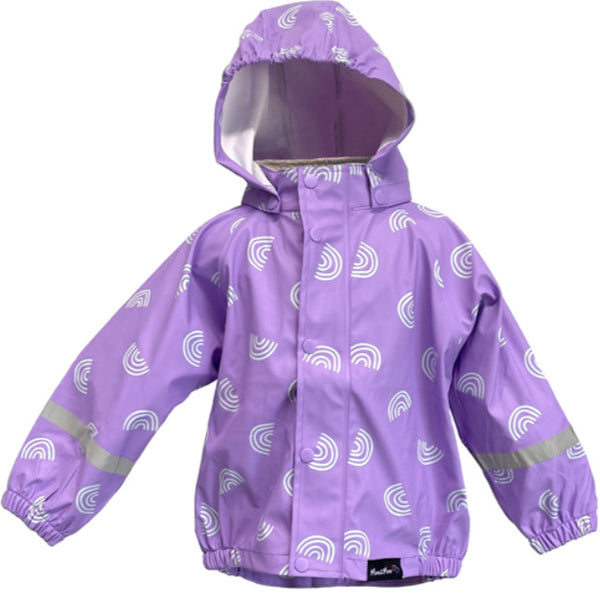 Mum 2 Mum: Rainwear Jacket - Lilac Rainbow (3 Years)