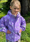 Mum 2 Mum: Rainwear Jacket - Lilac Rainbow (3 Years)