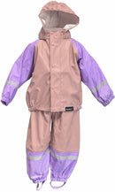 Mum 2 Mum: Rainwear Overalls - Dusty Pink and Lilac (4 Years)