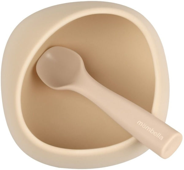 Mombella: Silicone Suction Bowl - Light Brown