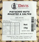 Davis Pistachio Nuts Roasted & Salted Resealable (1kg)