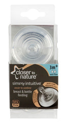 Tommee Tippee: Closer to Nature Medium Flow Easi-Vent Teat - 2 Pack