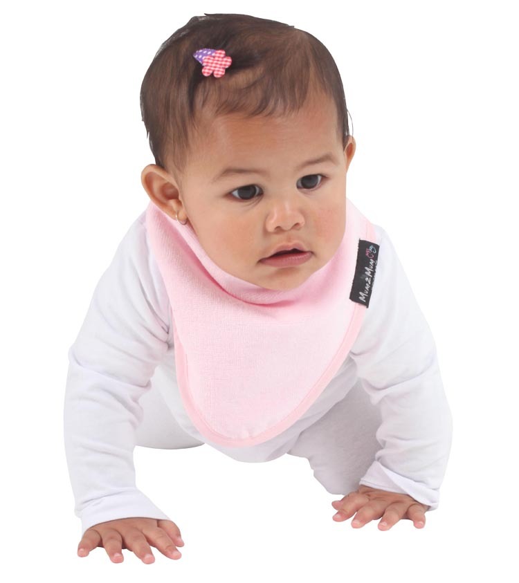 Mum 2 Mum: Bandana Wonder Bib - Baby Pink