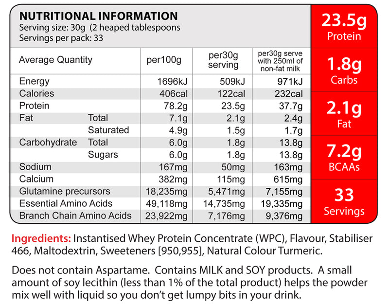 EatMe NZ 100% Whey Protein - Banana Bliss - 1kg