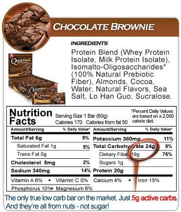 Quest Nutrition Protein Bars - Chocolate Brownie x 12 (Box of 12)