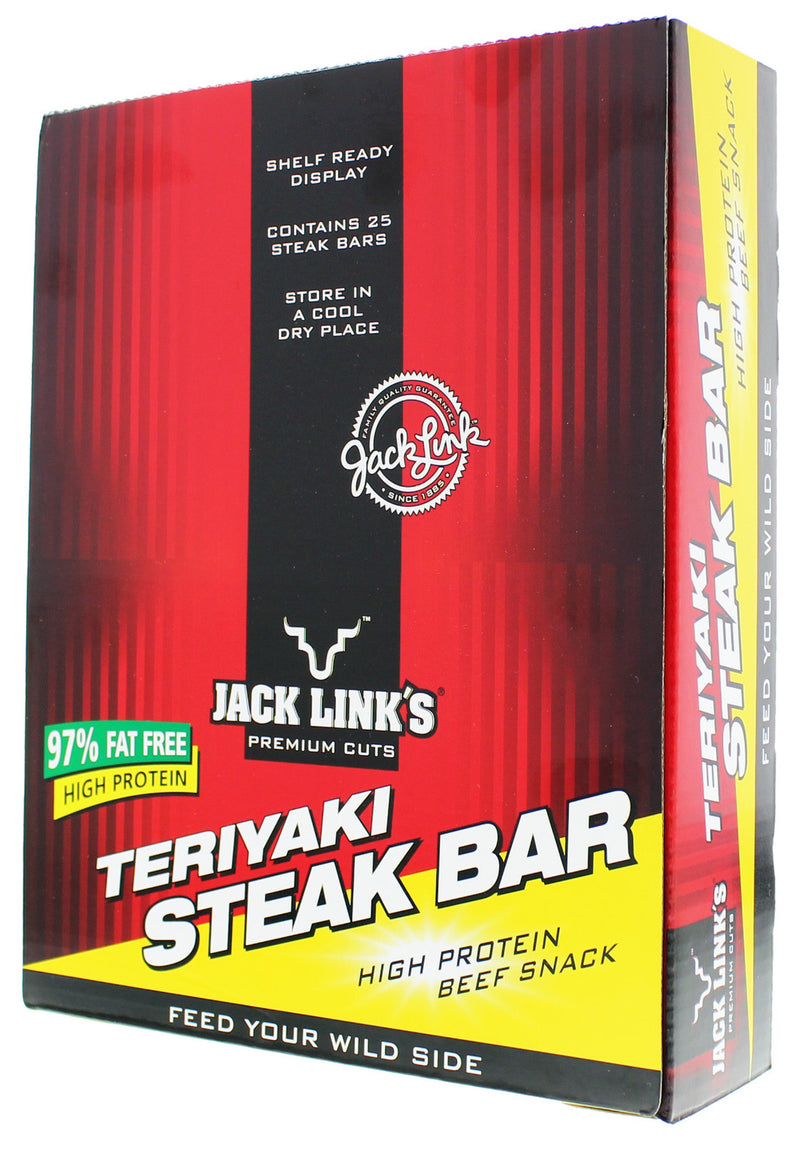 Jack Links Beef Steak Bar Teriyaki 25g (12 Pack)