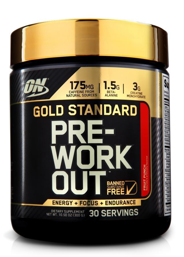 Optimum Nutrition Gold Standard Pre-Workout - Fruit Punch (300g/30 Servings)