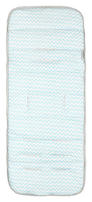 Silly Billyz: Jersey Stroller Liner - Blue Chevron