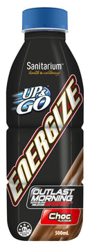 Up & Go: Protein Energize Bottle - Choc 12 Pack (500ml)