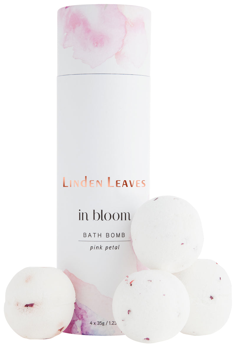 Linden Leaves: In Bloom Bath Bomb - Pink Petal