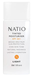 Natio: Tinted Moisturiser SPF50+ - Light (50ml)