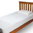 Brolly Sheets: Bed Pad without Wings - White