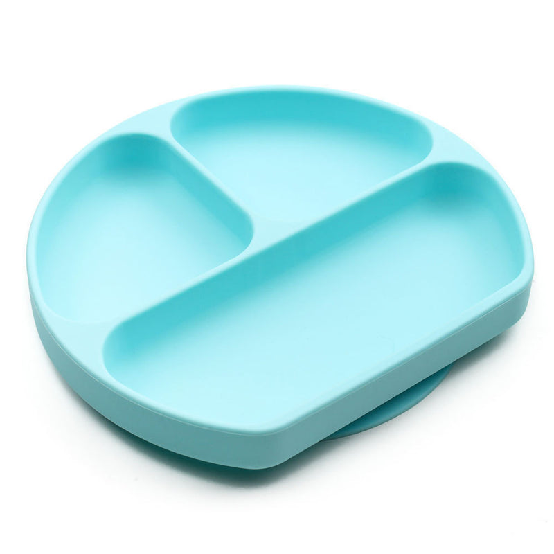 Bumkins: Silicone Grip Dish - Light Blue