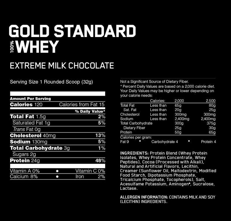 Optimum Nutrition Gold Standard 100% Whey - Extreme Milk Chocolate (4.55kg)