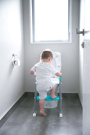 Moose Baby: Step on up Toilet Trainer - Grey/Aqua