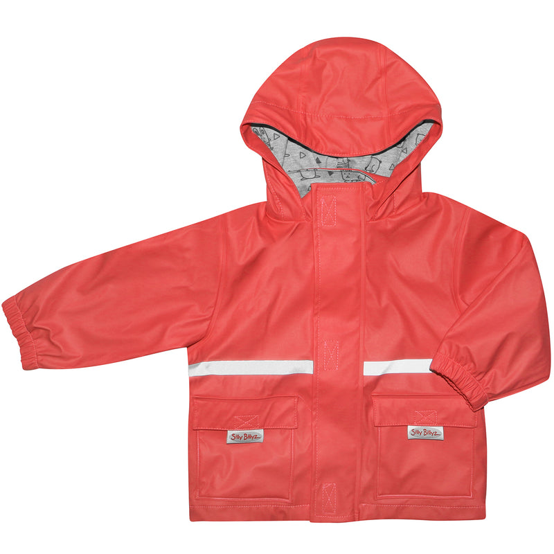 Silly Billyz: Waterproof Jacket - Red (1-2 Years)