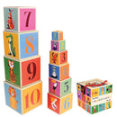 Rex London: Colourful Creatures Stacking Blocks (Set of 10)