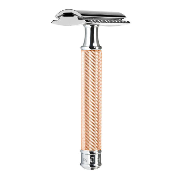 Muhle: Traditional R89 Rose Gold Safety Razor (Closed Comb)
