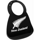 Make My Day: Silicone Baby Bib - New Zealand Black & White Fern