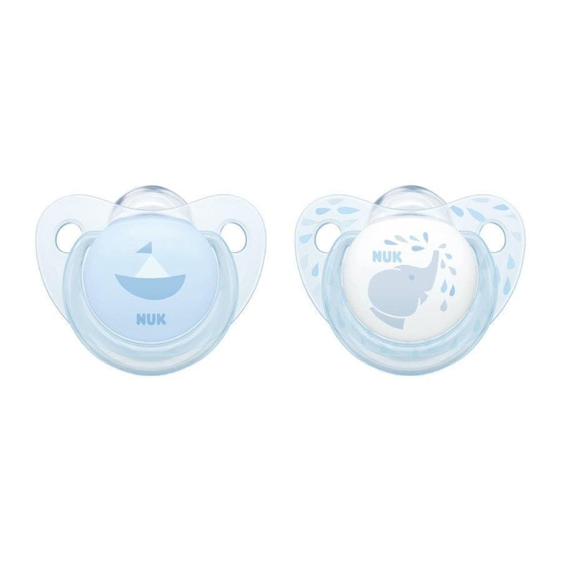 NUK: Silicone Soother - Baby Blue 2 Pack (0-6 Months)