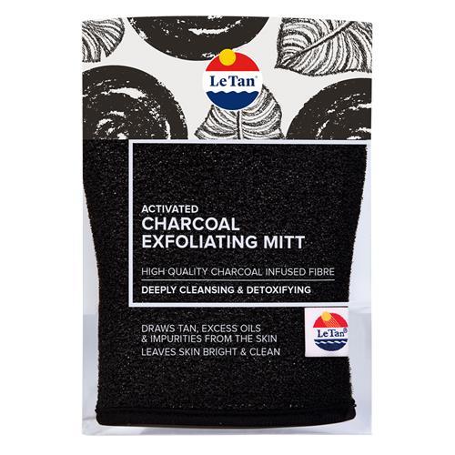 Le Tan: Active Charcoal Exfoliating Mitt