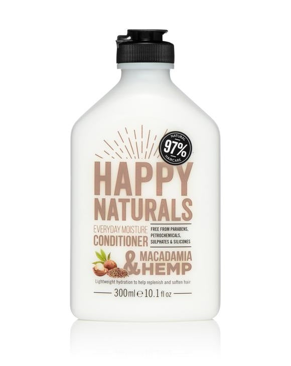 Happy Naturals: Everyday Moisture Conditioner - Macadamia & Hemp (300ml)