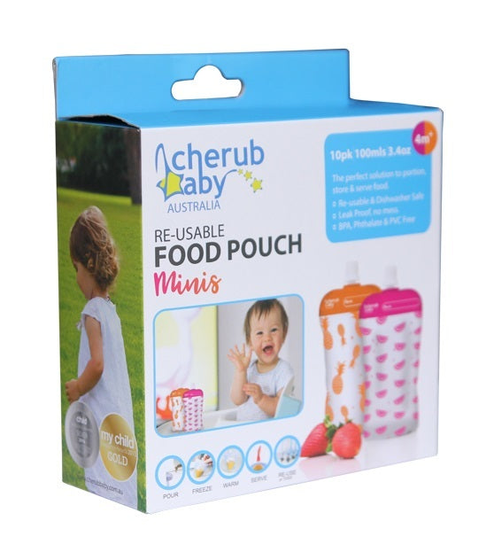 Cherub: Reuseable Food Storage Mini Pouches (10 Pack)