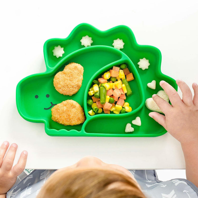 Bumkins: Silicone Grip Dish - Dinosaur