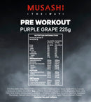 Musashi Pre Workout - Purple Grape - 225g