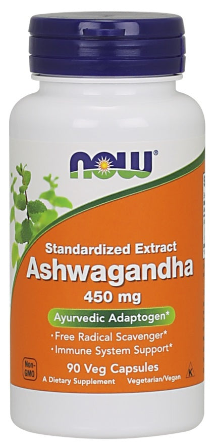 Now Foods: Ashwagandha 450mg x 90 Vege Capsules