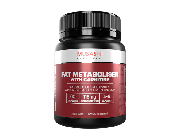 Musashi Fat Metaboliser with Carnitine x 60 Capsules