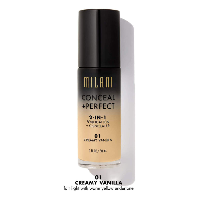 Milani: Conceal & Perfect 2-in-1 Liquid Foundation - Creamy Vanilla