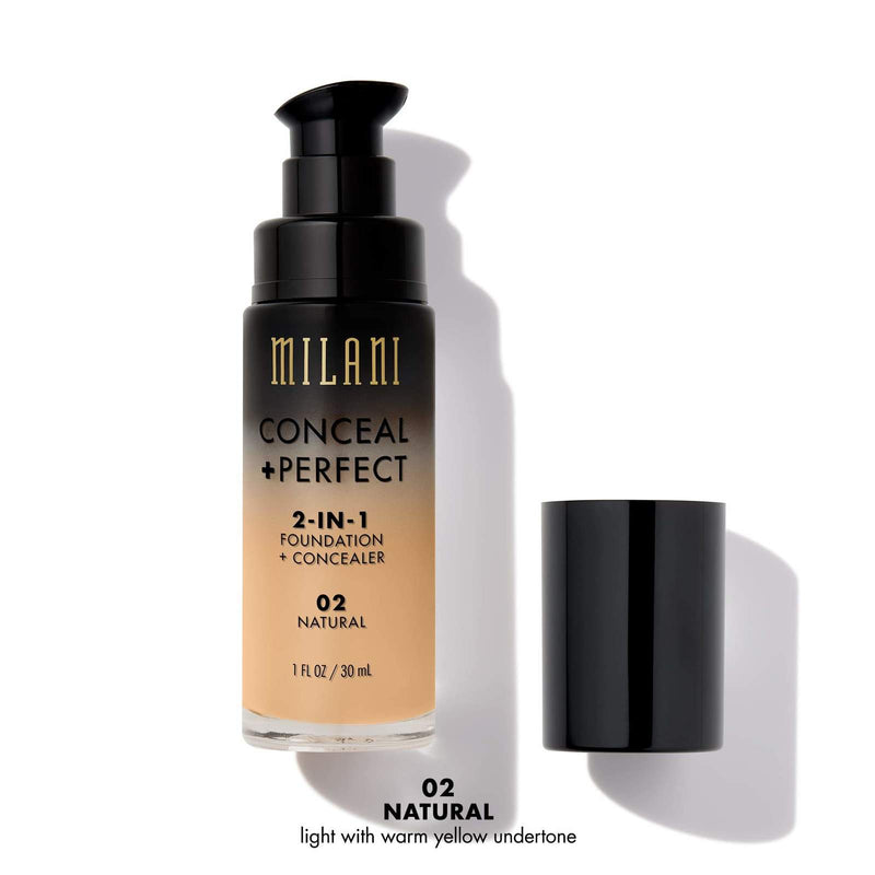 Milani: Conceal & Perfect 2-in-1 Liquid Foundation - Natural