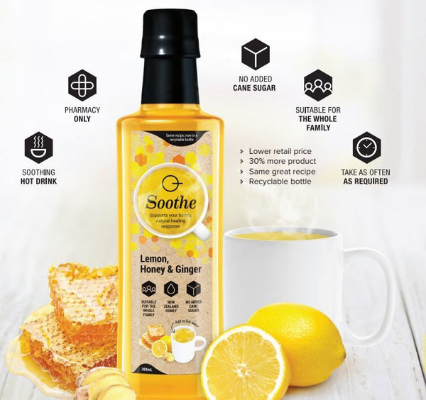 Shott: Soothe Lemon, Honey + Ginger Soothing Drink (360ml)