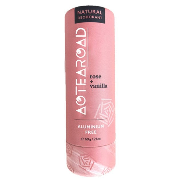 Aotearoad: Natural Deodorant - Rose + Vanilla (60g)